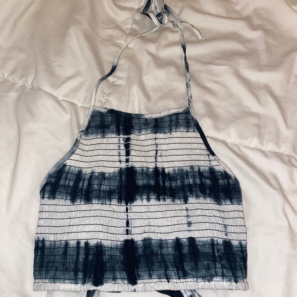 boho tie dye crop tank